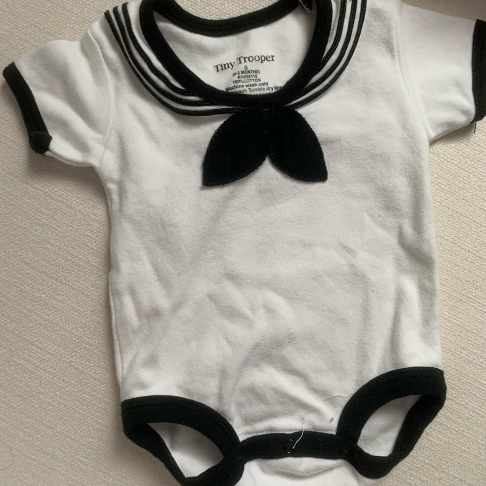 NWOT baby Navy uniform onesie